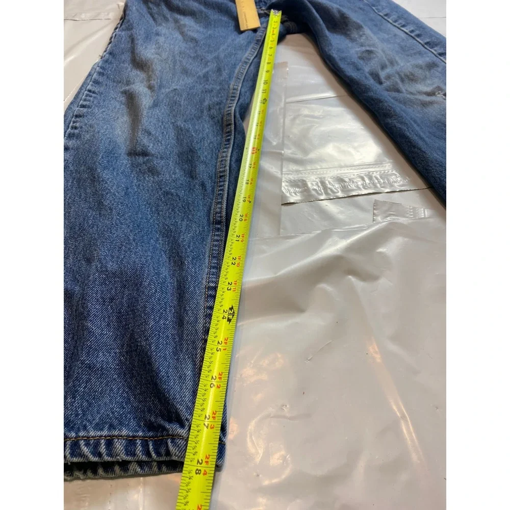 Levis Mens‎ Jeans 31x28 Blue Denim Relaxed Fit Straight Leg Faded
